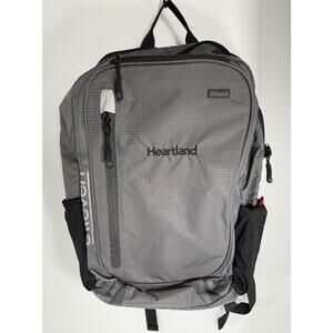 Leeds Elleven Lunar Lightweight 15" Computer Backpack Gray Heartland Logo